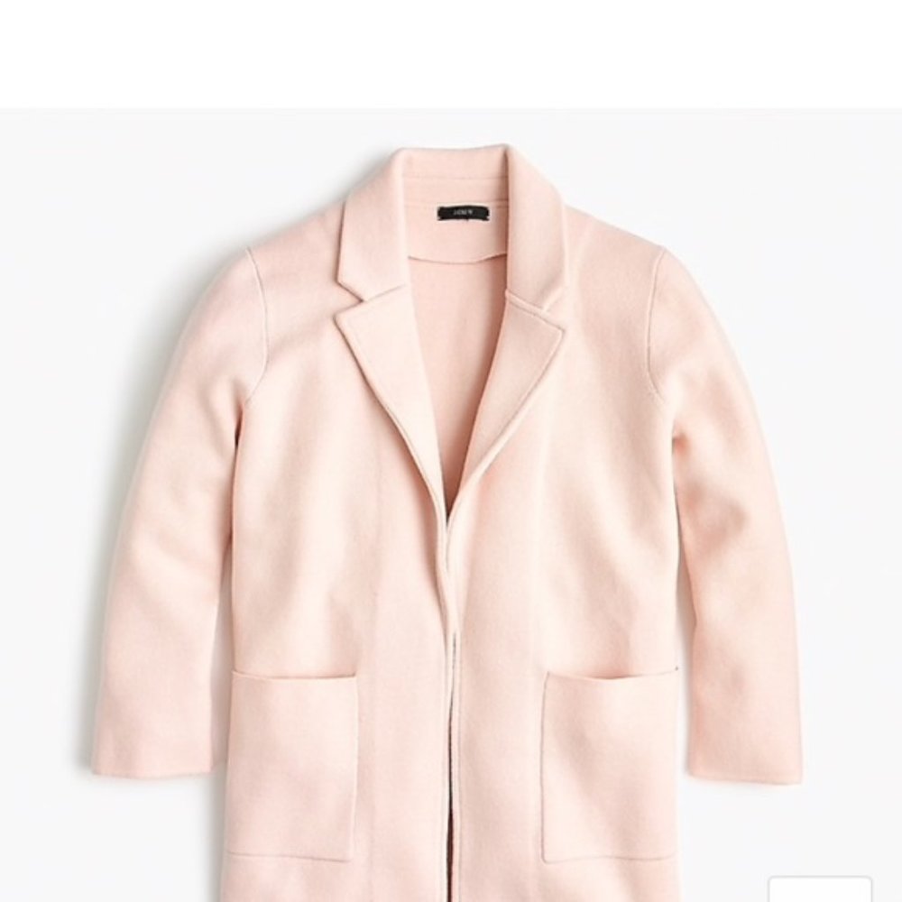 J.Crew pink sophie sweater blazer